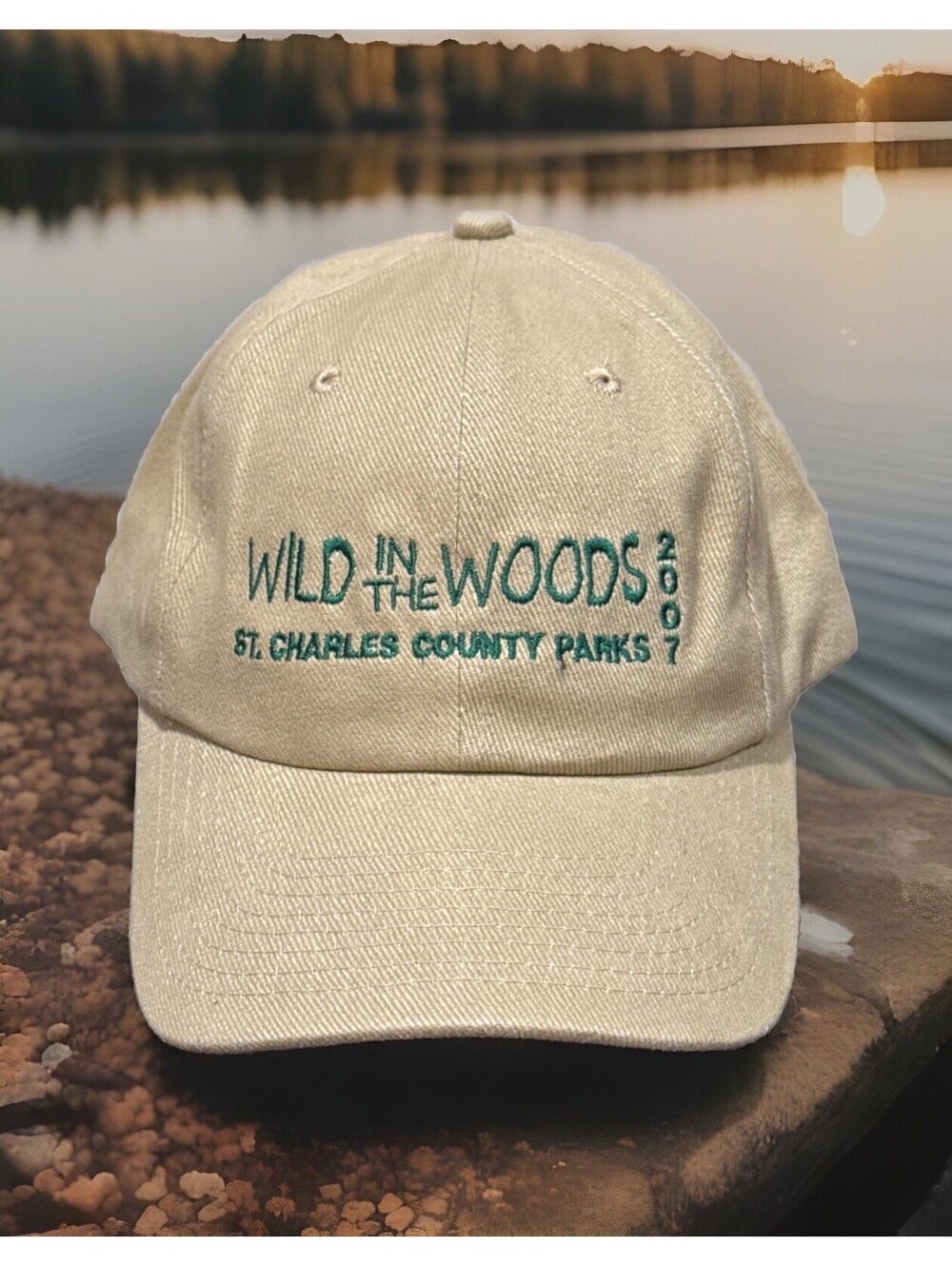 Wild In The Woods 2007 County Scenic Parks Marathon Jogging Tan Baseball Cap